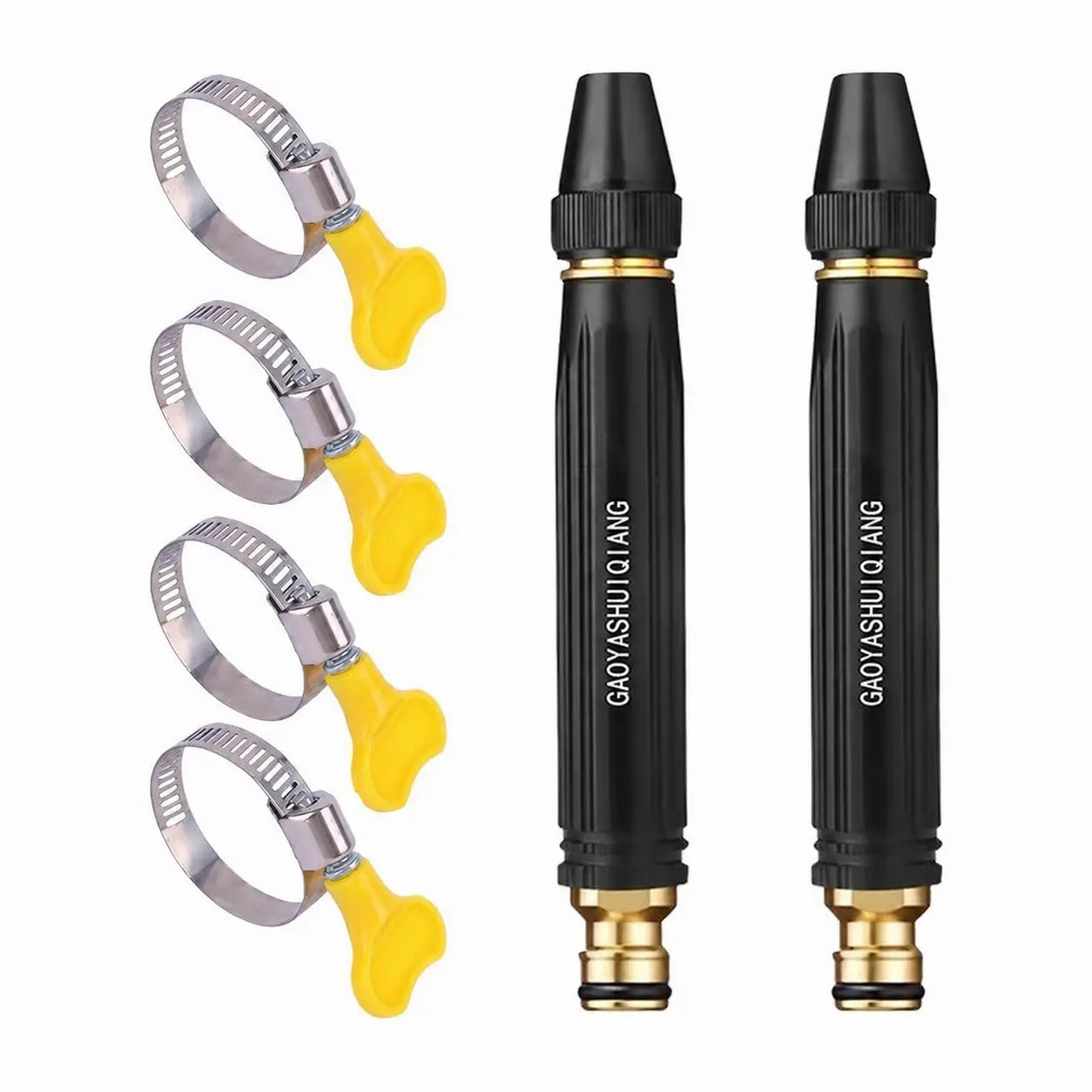 Car Wash Water Garden Hose Sprayer,Metal Heavy Duty High Pressure Water Hose Anti-Leakage Hose Nozzle with 3 Adjustable Spray Modes for Garden Watering & Car Pet Washing Rinsing Floor