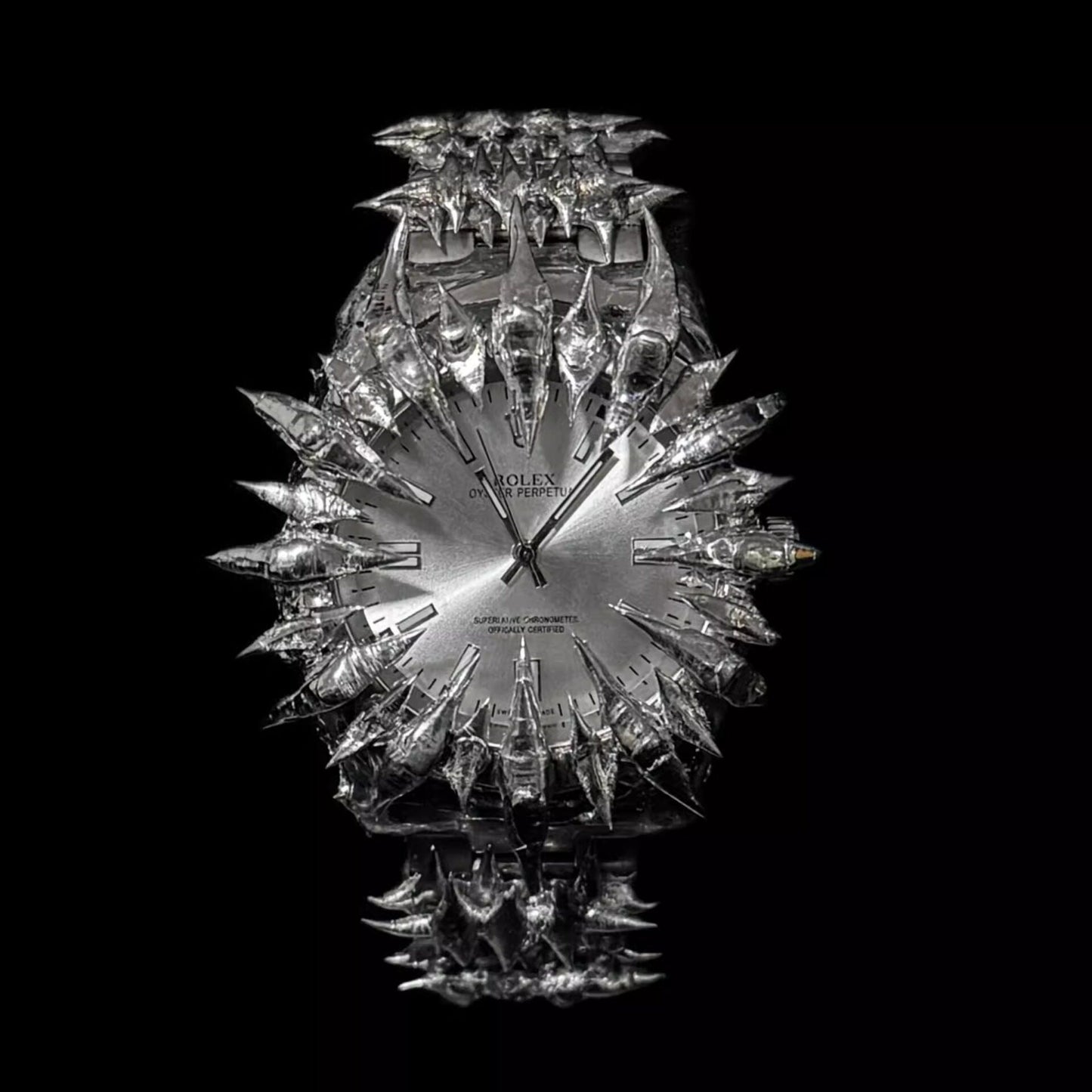 Handmade Dragon Scale Spike Mechanical Watch