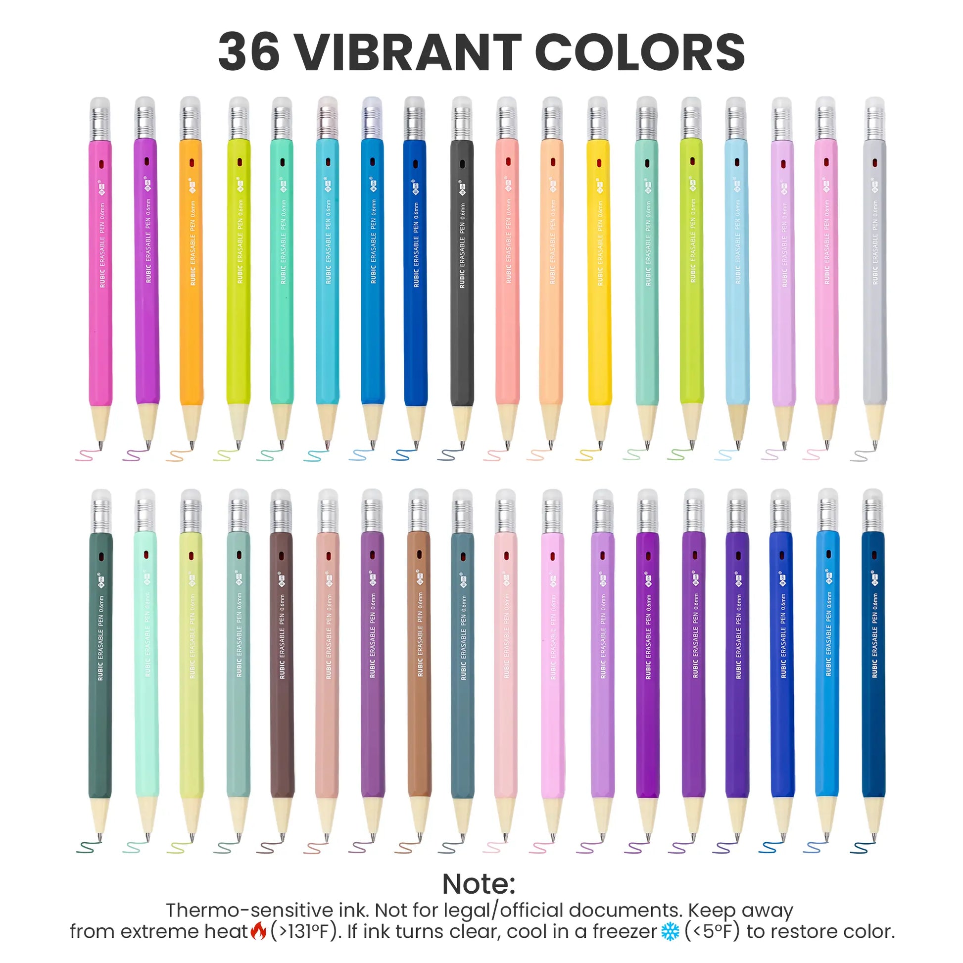 Iigen RUBIC Erasable Gel Pens,0.6Mm Retractable Twist Pens, Ergonomic Hexagonal Grip for Journaling,Drawing,School & Office Supplies,Smooth Writing for Students,Planner,Teachers,Nurses and Artists,Holiday Gifts and Birthday Goodie Bags Tiktokshopspringglo