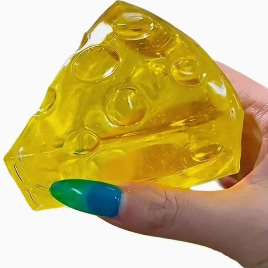 Squishy Honey Cheese Square Fidgets Toys Super Soft Mochi Cheese Squeeze Toy Funny Anti-Stress Sensory Toy Adults Fun Gifts Anxiety Relief Products