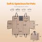 【Tiktokshopstockup】 VALUXE Dog Car Seat Cover for Large Dogs, Full-Cover Waterproof Back Seat Protector, Foldable, Beige/Black Summervibes Petlovers Outdoorfun