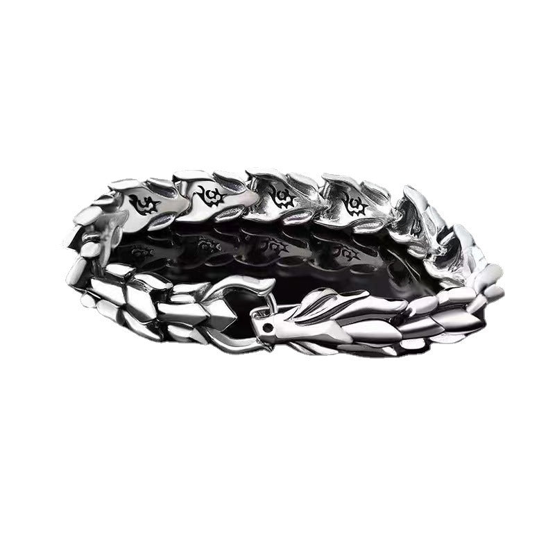 Distressed Dragon Alloy Bracelet
