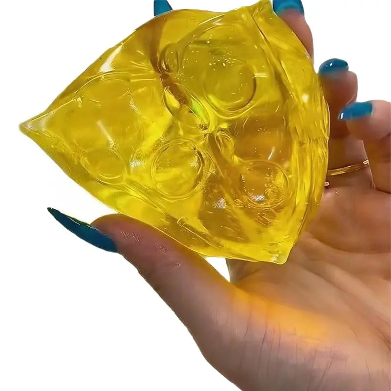 Squishy Honey Cheese Square Fidgets Toys Super Soft Mochi Cheese Squeeze Toy Funny Anti-Stress Sensory Toy Adults Fun Gifts Anxiety Relief Products