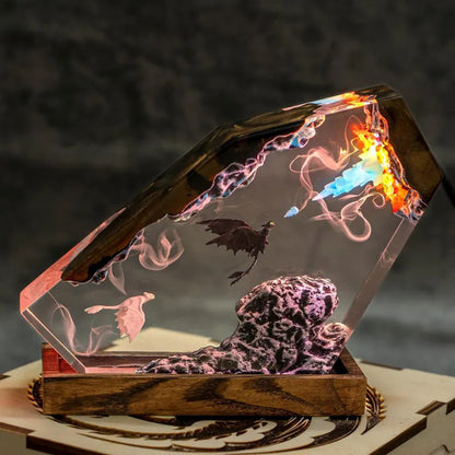 LED Resin Dragon Night Light Ornament