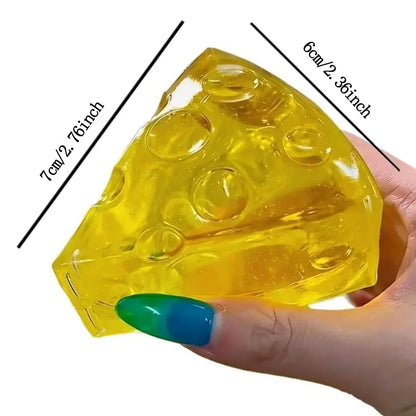 Squishy Honey Cheese Square Fidgets Toys Super Soft Mochi Cheese Squeeze Toy Funny Anti-Stress Sensory Toy Adults Fun Gifts Anxiety Relief Products