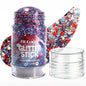 4Th of July Glitter Stick | Red, White & Blue Body & Hair Sparkle for Independence Day Party, Festival & Fun Holiday Look