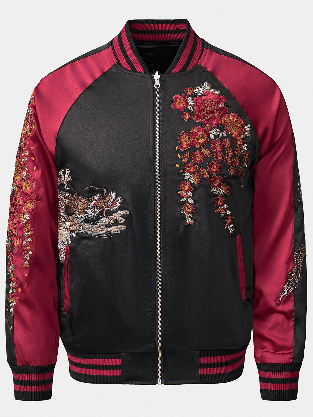 Men's Style Embroidery Dragon Jacket