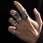Mens Retro Hip Hop Goth Ring