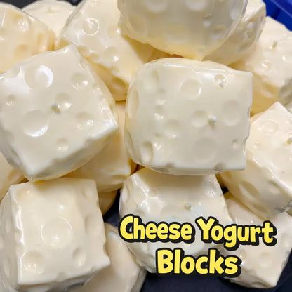 Squishy Cheese Block - Yellow, Moldable Fidget Toy with Squeeze Feature, Ideal for Play and Relaxation Giant Cheese Squishy - 6/7Cm Moldable Non-Rebound & Slow Rebound Fidget Toy| Viral ASMR Stress Ball Glutinous