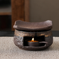 Japanese-Style Ceramic Incense Burner with Candle Holder
