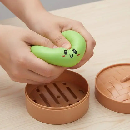 Expressive Big Dumpling Squishy - Blind Box, Mysecret Bun Fidget Toy, Soft TPR Material, Stress Relief, Unboxing Surprise, Random Style per Pack.Valentine'S Day and Easter Gifts, Suitable for Children to Exchange Gifts