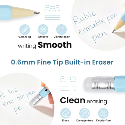 Iigen RUBIC Erasable Gel Pens,0.6Mm Retractable Twist Pens, Ergonomic Hexagonal Grip for Journaling,Drawing,School & Office Supplies,Smooth Writing for Students,Planner,Teachers,Nurses and Artists,Holiday Gifts and Birthday Goodie Bags Tiktokshopspringglo