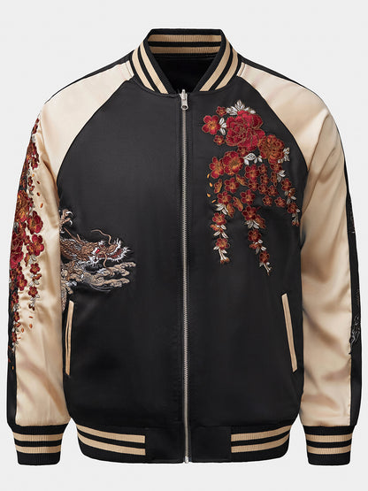 Men's Style Embroidery Dragon Jacket