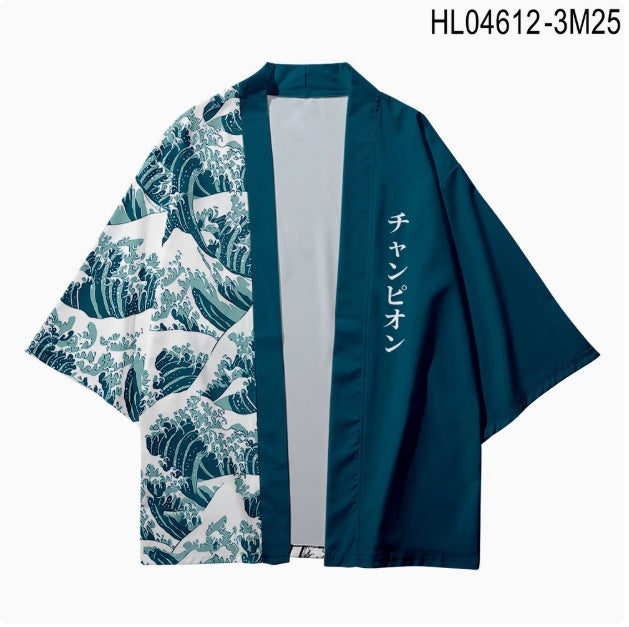 Japanese Kimono Robe with 3D Print