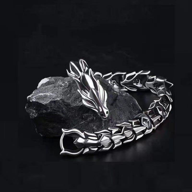 Distressed Dragon Alloy Bracelet