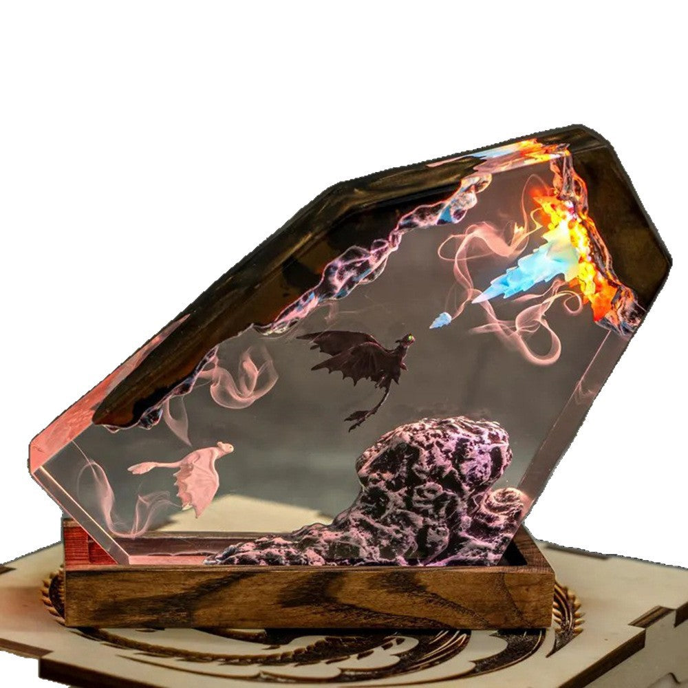 LED Resin Dragon Night Light Ornament