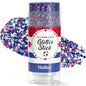 4Th of July Glitter Stick | Red, White & Blue Body & Hair Sparkle for Independence Day Party, Festival & Fun Holiday Look