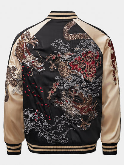Men's Style Embroidery Dragon Jacket