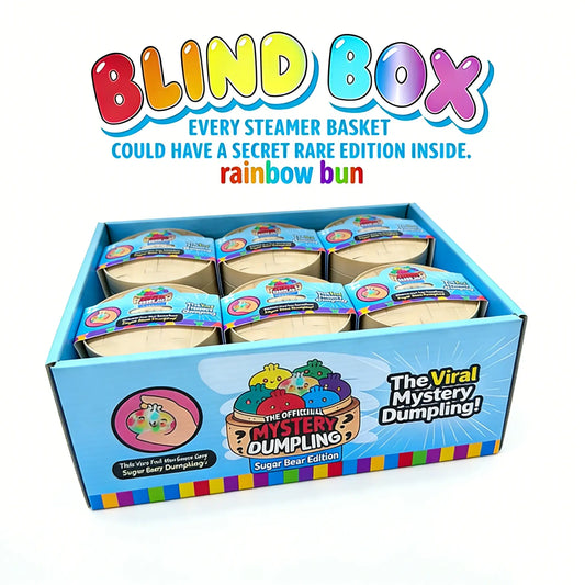 Expressive Big Dumpling Squishy - Blind Box, Mysecret Bun Fidget Toy, Soft TPR Material, Stress Relief, Unboxing Surprise, Random Style per Pack.Valentine'S Day and Easter Gifts, Suitable for Children to Exchange Gifts