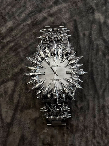 Handmade Dragon Scale Spike Mechanical Watch