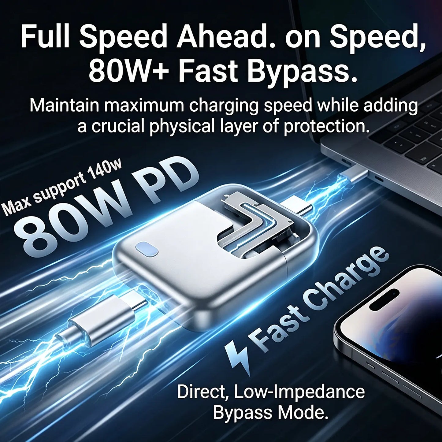 140W Physical-Disconnect Battery Guard, Auto&Self Eject Charger,Smart Auto-Stop Charging Accessory for Mobile Smartphones & Handheld Devices, Anti-Overcharge Protection for Safe Overnight Charging, Universal for Phones Laptops Tablets,Motherday Gift