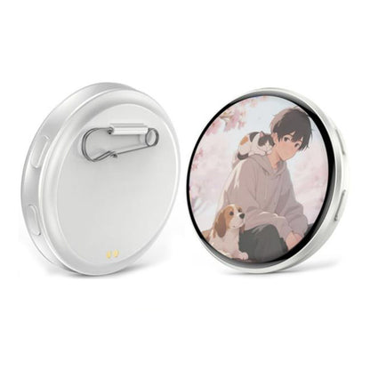 Dynamic Electronic Badge Anime Backpack Accessory