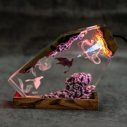 LED Resin Dragon Night Light Ornament