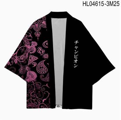 Japanese Kimono Robe with 3D Print